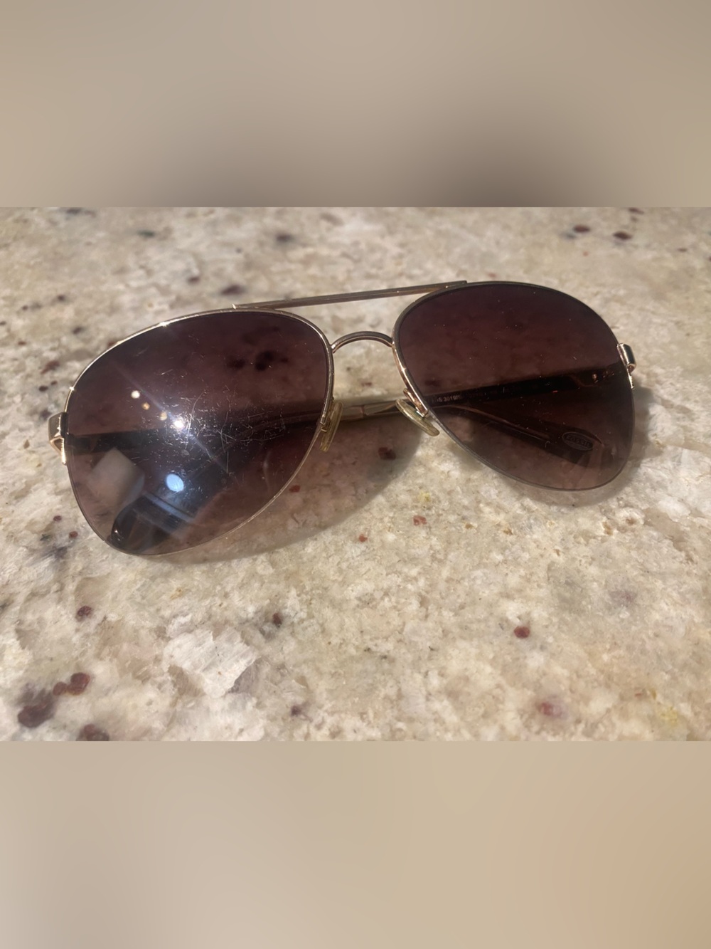 Fossil Women’s Half Rim Aviators